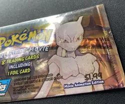 Pokemon The First Movie Trading Card Pack OPENED 1999 Mewtwo Topps Blue Logo MP - Image 3