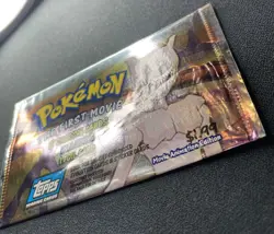 Pokemon The First Movie Trading Card Pack OPENED 1999 Mewtwo Topps Blue Logo MP - Image 4