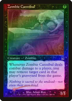 Zombie Cannibal FOIL Odyssey NM Black Common MAGIC THE GATHERING CARD ABUGames - Image 1