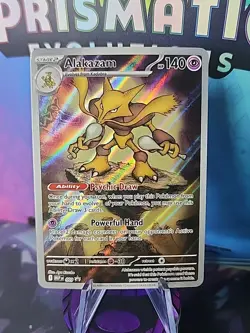 Pokemon TCG Alakazam MEP 009 2025 Mega Evolution ETB Black Star Promo Card Seale - Image 1