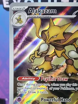 Pokemon TCG Alakazam MEP 009 2025 Mega Evolution ETB Black Star Promo Card Seale - Image 2