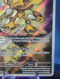 Pokemon TCG Alakazam MEP 009 2025 Mega Evolution ETB Black Star Promo Card Seale - Image 4