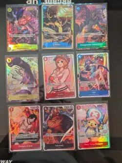 One Piece TCG CCG 9 Card Lot SR Rare English Charlotte Katakuri Near Mint - Image 1