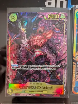 One Piece TCG CCG 9 Card Lot SR Rare English Charlotte Katakuri Near Mint - Image 2