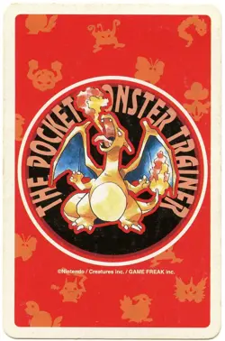 1996 Abra 8 of Spades Pokemon Red Charizard Playing Card Japan Original - Image 3