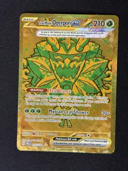 Teal Mask Ogerpon ex 177/131 Sv: Prismatic Evolutions Holo Pokemon TCG Card NM - Image 1