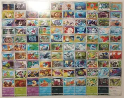 Lot of 100 Japanese Pokemon Card Game From Sword & Shield Series TCG - Image 1
