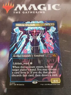 Mtg. Oildeep Gearhulk. Borderless. Aetherdrift. Pack Fresh - Image 1