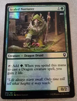Scaled Nurturer - #252 Foil -Commander Legends: Battle for Baldur's Gate - Mtg - Image 1