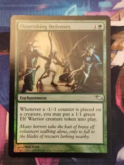 MTG Flourishing Defenses - Shadowmoor NM FOIL - Image 1