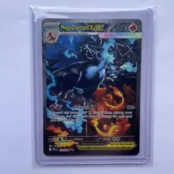 2025 Pokemon Phantasmal Flames - 125/094 Mega Charizard X ex SIR FRESH PULL NM - Image 2