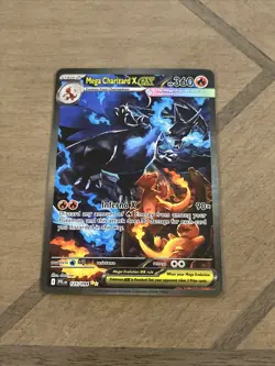 2025 Pokemon Phantasmal Flames - 125/094 Mega Charizard X ex SIR FRESH PULL NM - Image 1
