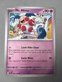 Pokemon TCG * SV Temporal Force * 63/162 Mr. Mime Common * FRESH PK - Image 1