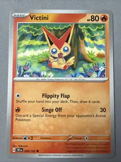 Pokemon TCG * SV Temporal Force * 30/162 Victini Common * FRESH PK - Image 1