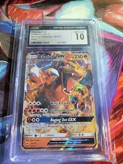 Pokemon TCG Charizard GX Holo Ultra Rare Burning Shadows 20/147 CGC 10 Gem Mint - Image 1