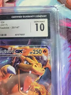 Pokemon TCG Charizard GX Holo Ultra Rare Burning Shadows 20/147 CGC 10 Gem Mint - Image 4