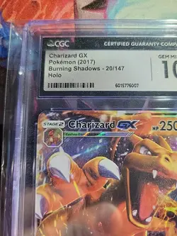 Pokemon TCG Charizard GX Holo Ultra Rare Burning Shadows 20/147 CGC 10 Gem Mint - Image 5