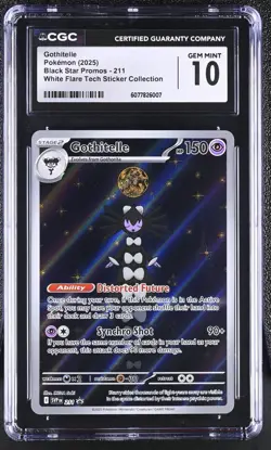 CGC 10 Gothitelle 211 SVP Promo Pokemon White Flare Tech Sticker Collection - Image 1