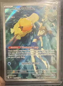 Pokemon TCG Misty's Psyduck Scarlet & Violet 193/182 Destined Rivals NM - Image 1