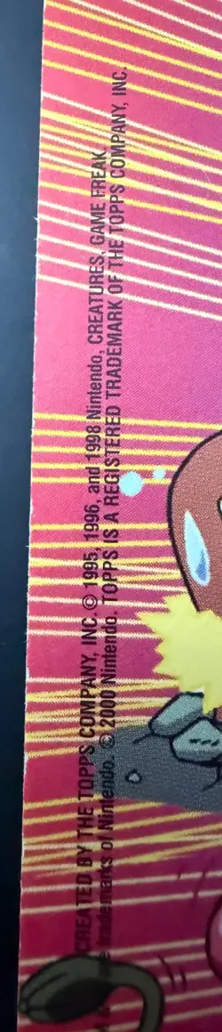 2000 Topps Pokemon TV Animation Series 2 Surfing #25 Pikachu 8 Of 10 Stick-Ons - Image 2