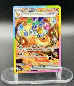 Flareon ex 146/131 SIR Pokemon Prismatic Evolutions God Pack Fresh NM/M - Image 2