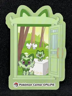 Sprigatito Pokemon Center Online limited Sticker Nintendo Japanese Rare - Image 1
