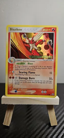 Pokemon TCG Blaziken EX Emerald Holo #1/106 exEmerald Stamped - Image 1