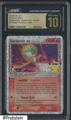 2021 Pokemon Celebrations Classic EX Dragon Frontiers Gardevoir CGC 10 PRISTINE - Image 1