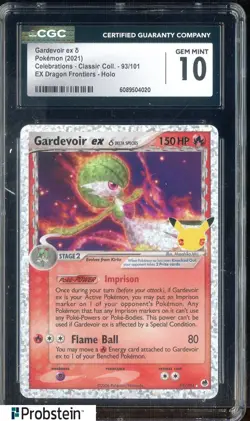 2021 Pokemon Celebrations Classic Coll #93/101 Gardevoir Ex CGC 10 GEM MINT - Image 1