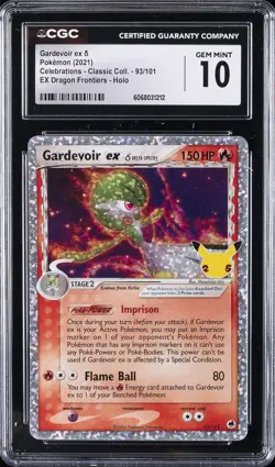 2021 POKEMON CELEBRATIONS CLASSIC COLLECTION GARDEVOIR EX CGC 10 GEM MINT - Image 1
