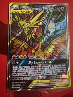 Pokemon Moltres Zapdos & Articuno GX SM210 | Stained Glass Promo | Sealed - Image 3