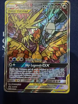 Moltres Zapdos Articuno GX SM210 Alt Art Promo Tag Team Pokemon Card - Image 1