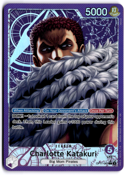 Charlotte Katakuri Alt Art Leader OP11-062 A Fist of Divine Speed One Piece TCG - Image 1