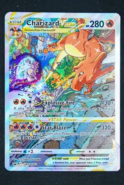 2022 Pokemon TCG Charizard VSTAR SWSH262 Sword & Shield Promo Holo Black Star - Image 1