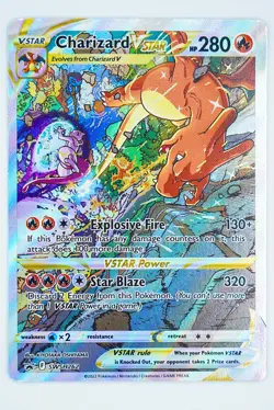 2022 Pokemon TCG Charizard VSTAR SWSH262 Sword & Shield Promo Holo Black Star - Image 3