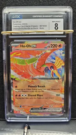 Pokemon TCG Ho-oh Ex 7/34 TCG Classic 2023 CGC MINT 8 - Image 1
