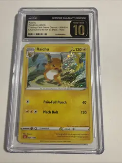 Pokemon TCG Raichu 009/034 Charizard & Ho-Oh Ex Deck CGC Pristine 10 - Image 1