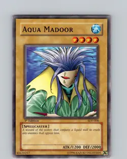 Yu-Gi-Oh TCG Aqua Madoor SDP-008 1st Edition Regular Common Card NM - Image 1