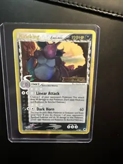 Pokemon TCG Nidoking EX Dragon Frontiers Holo Rare Card 6/101 Delta Species - Image 1
