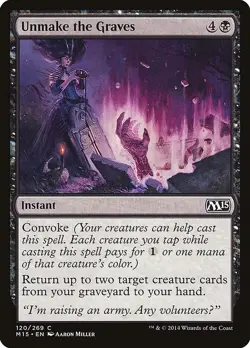 UNMAKE THE GRAVES X 4 N/M- MAGIC 2015 MAGIC THE GATHERING - Image 1