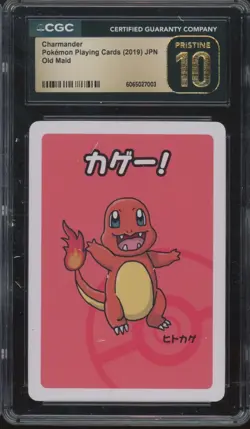 2019 Pokemon Japanese Playing Cards Old Maid Charmander Pristine CGC 10 - Image 1