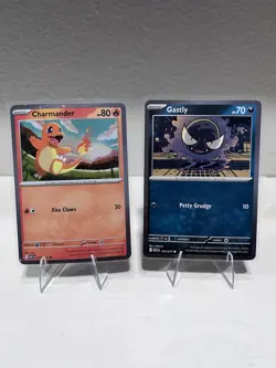 Pokemon TCG Charmander 020/217 & Gastly 123/217 Cosmo Holo Promo Ascended Heroes - Image 1
