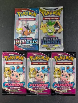 2020 Pokemon SWORD & SHIELD FUN PACK Error See Through Sealed Pack Lots - Image 1