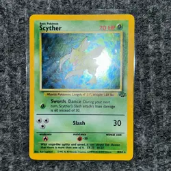 Vintage Pokemon Jungle Scyther 10/64 Holo Rare NM/Mint Unlimited - Image 2