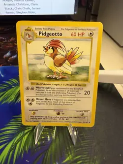 1999 Pokemon TCG Pidgeotto Base Set Shadowless Rare 22/102 - Image 1