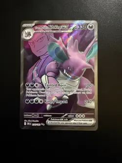 Pokemon 2025 Destined Rivals Team Rocket’s Nidoking EX #216/182 Ultra Rare NM - Image 1