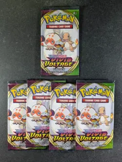 2020 Pokemon SWORD & SHIELD VIVID VOLTAGE Error See Through Sealed Pack Lots - Image 1