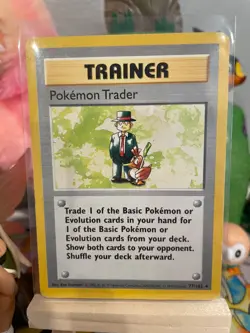 Pokemon Trader (77/102) - Base Set Unlimited - Pokemon TCG - LP - Image 1