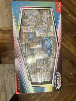 Pokemon Prismatic Evolutions Lucario ex & Tyranitar ex Premium Collection Box - Image 1