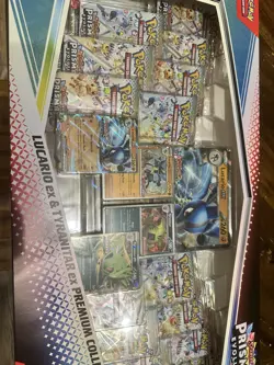 Pokemon Prismatic Evolutions Lucario ex & Tyranitar ex Premium Collection Box - Image 2